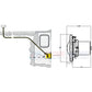 Pentair Color LED Small Spa Light installation diagram with measurements for 602203 from Discount Pool Mart (DPM).