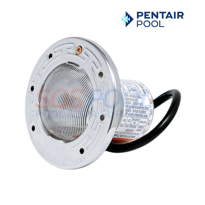 Pentair Color LED Small Spa Light 120V 5G IntelliBrite 100W Equivalent by SOS Pool, featuring a chrome finish and advanced LED technology.