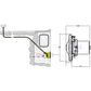 Technical diagram showing installation of Pentair Color LED Small Spa Light with dimensions and wiring details.