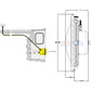 Pentair IntelliBrite 5G Color LED Pool Light diagram showing dimensions, installation for SOS Pool lighting solutions.