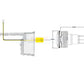 Diagram of Pentair MicroBrite Color LED Spa Light installation with dimensions for Discount Pool Mart DPM.