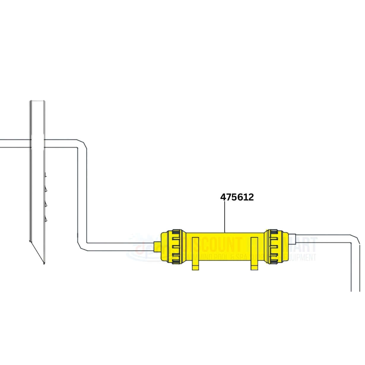 Pentair Condensate Neutralizer Cartridge Kit ETI 400 part 475612 from Discount Pool Mart DPM for gas pool heaters.
