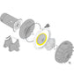 Exploded view of Pentair diffuser components for Max-E-Glas and Dura-Glas pumps 0.75HP-2.5HP, part C1-200PA, from Discount Pool Mart DPM.