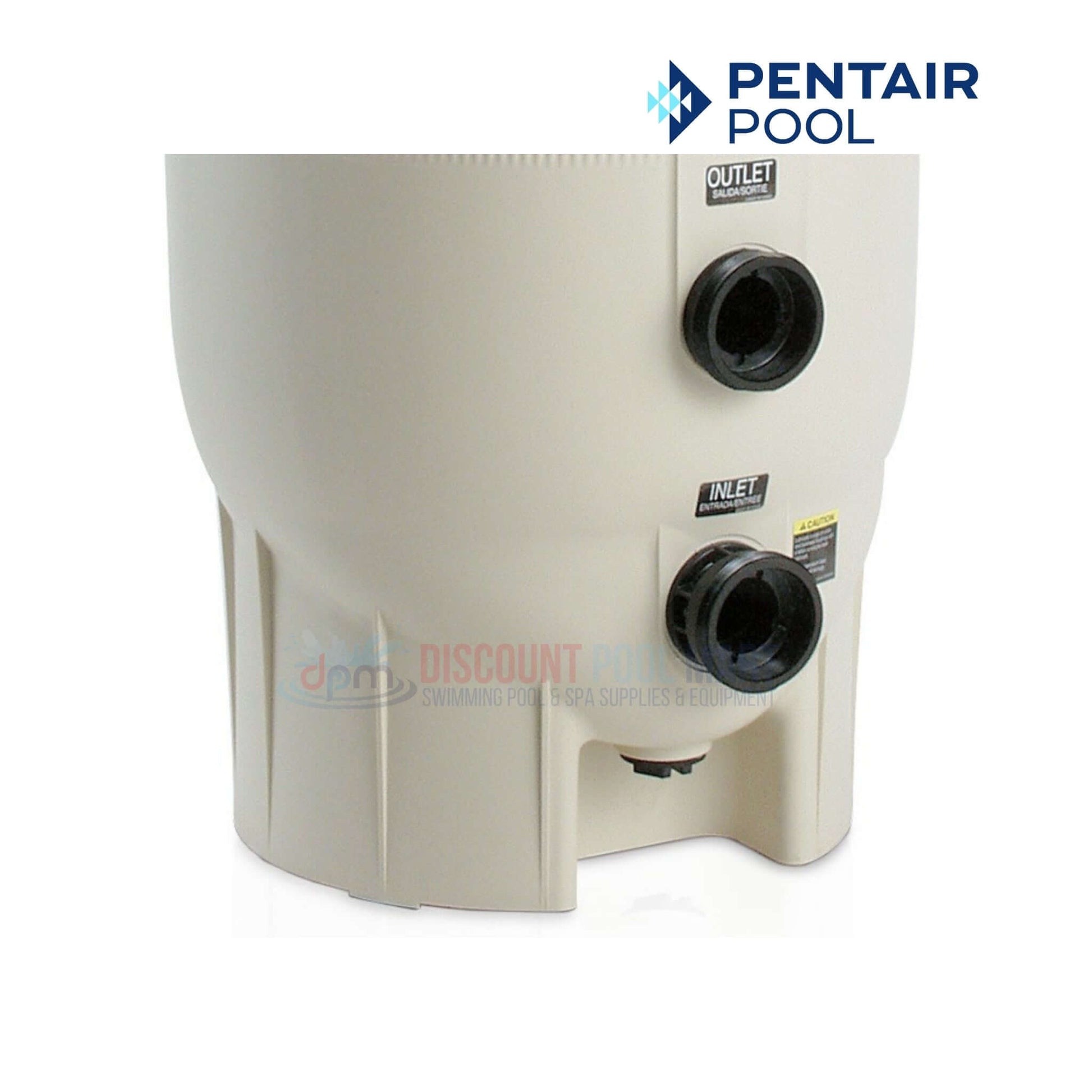 Pentair FNS Plus DE Filter from Discount Pool Mart, durable top-loading design with inlet and outlet connections.