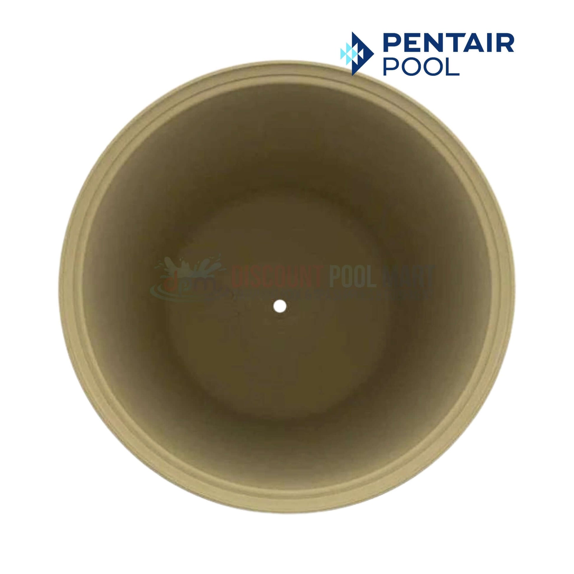 Pentair Filter Lid Tank Assembly 178582 top view in tan color for Clean & Clear Plus 520 & Quad DE 100 from Discount Pool Mart.