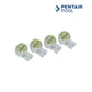 Four Pentair Pool flow switches designed for salt chlorine generators, ensuring reliable water flow detection. Discount Pool Mart DPM.