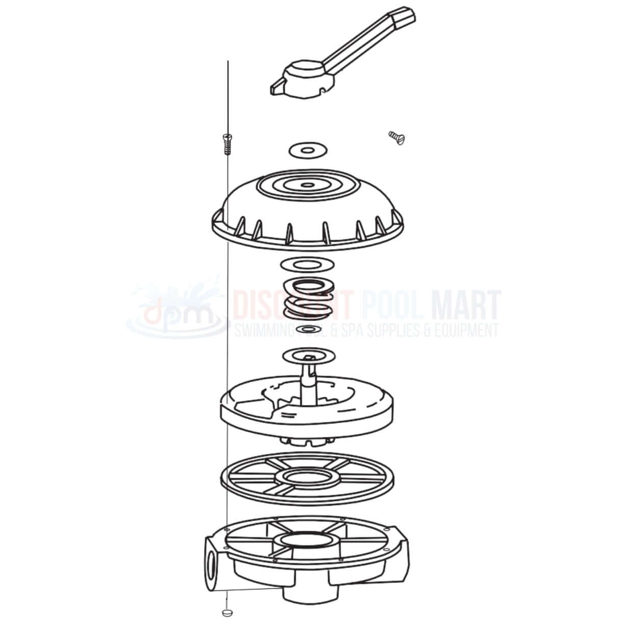 261049 | Pentair FNS Plus Filters HiFlow Multiport Valve | 2