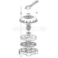 Pentair HiFlow Multiport Valve 261049 exploded view diagram from Discount Pool Mart DPM for pool maintenance.