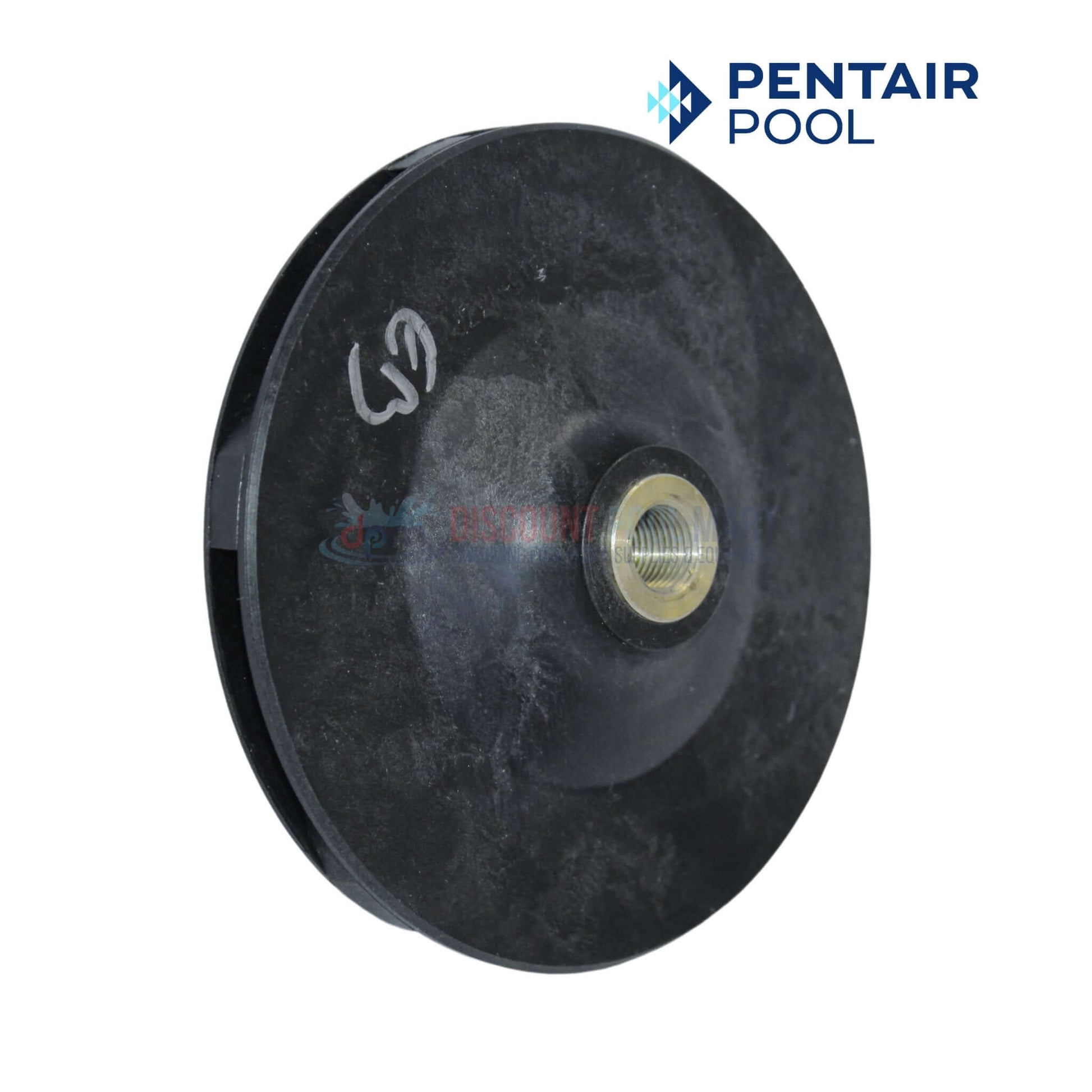 Pentair C105-137PEB impeller for Dura-Glas & Max-E-Glas pumps by Discount Pool Mart DPM, efficient water flow.