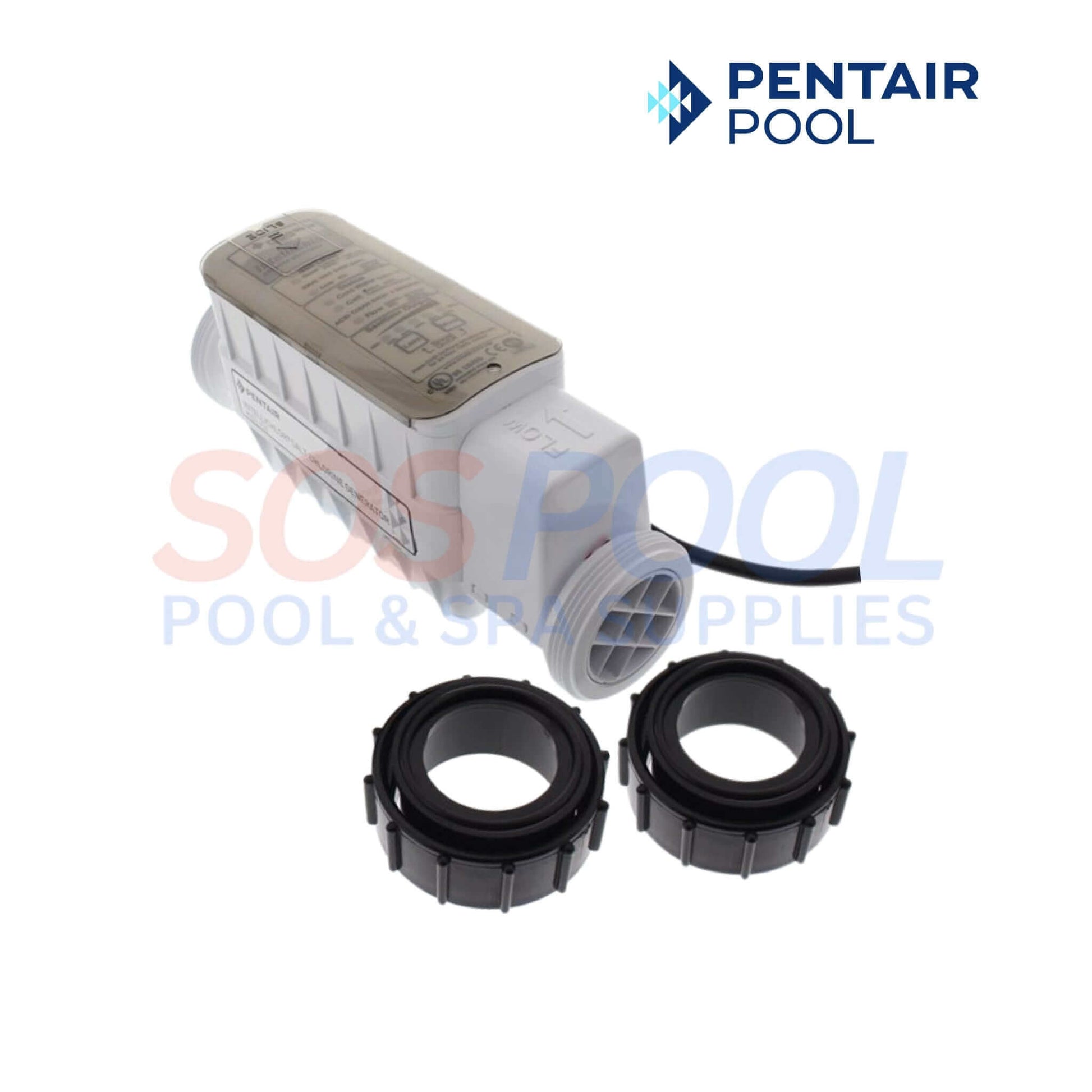 Pentair IntelliChlor IC15 Cell with connectors, eco-friendly salt-chlorine generator for safe pool sanitation. SOS Pool supplies.
