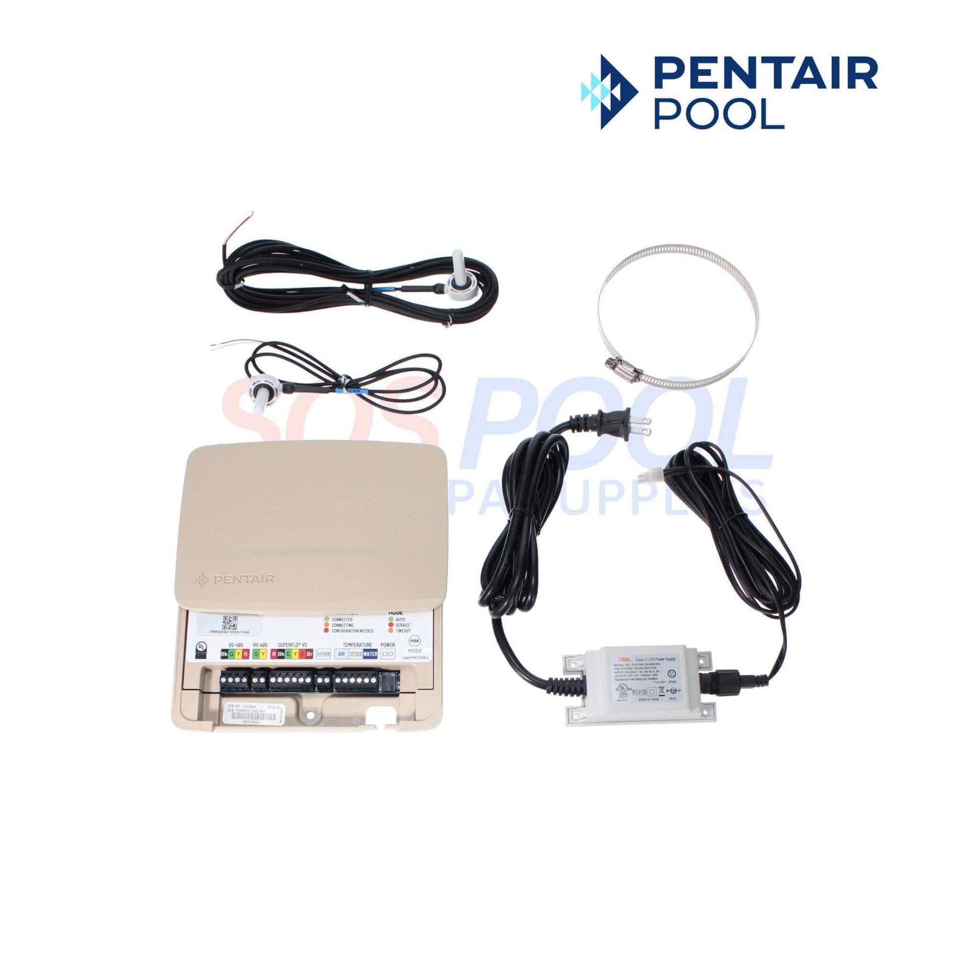 Pentair IntelliSync Pool Pump Control and Monitoring Automation System EC-523404 with accessories for SOS Pool.