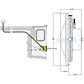 Diagram of Pentair LED Pool Light 5G IntelliBrite with dimensions for installation by SOS Pool.