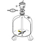 Pentair Lateral assembly for Tagelus and Sand Dollar Filters | DPM | OEM part 155007 diagram