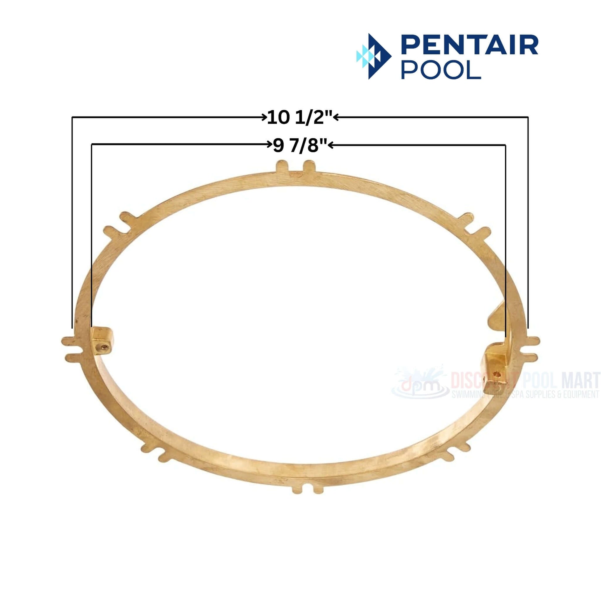 Pentair 79211600 brass mounting ring for large stainless steel niches. Discount Pool Mart DPM swimming pool accessories.