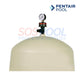 Pentair Quad DE 100 Sq Ft Cartridge Pool Filter | EC-188594 top view with pressure gauge by SOS Pool, ideal for large pools.