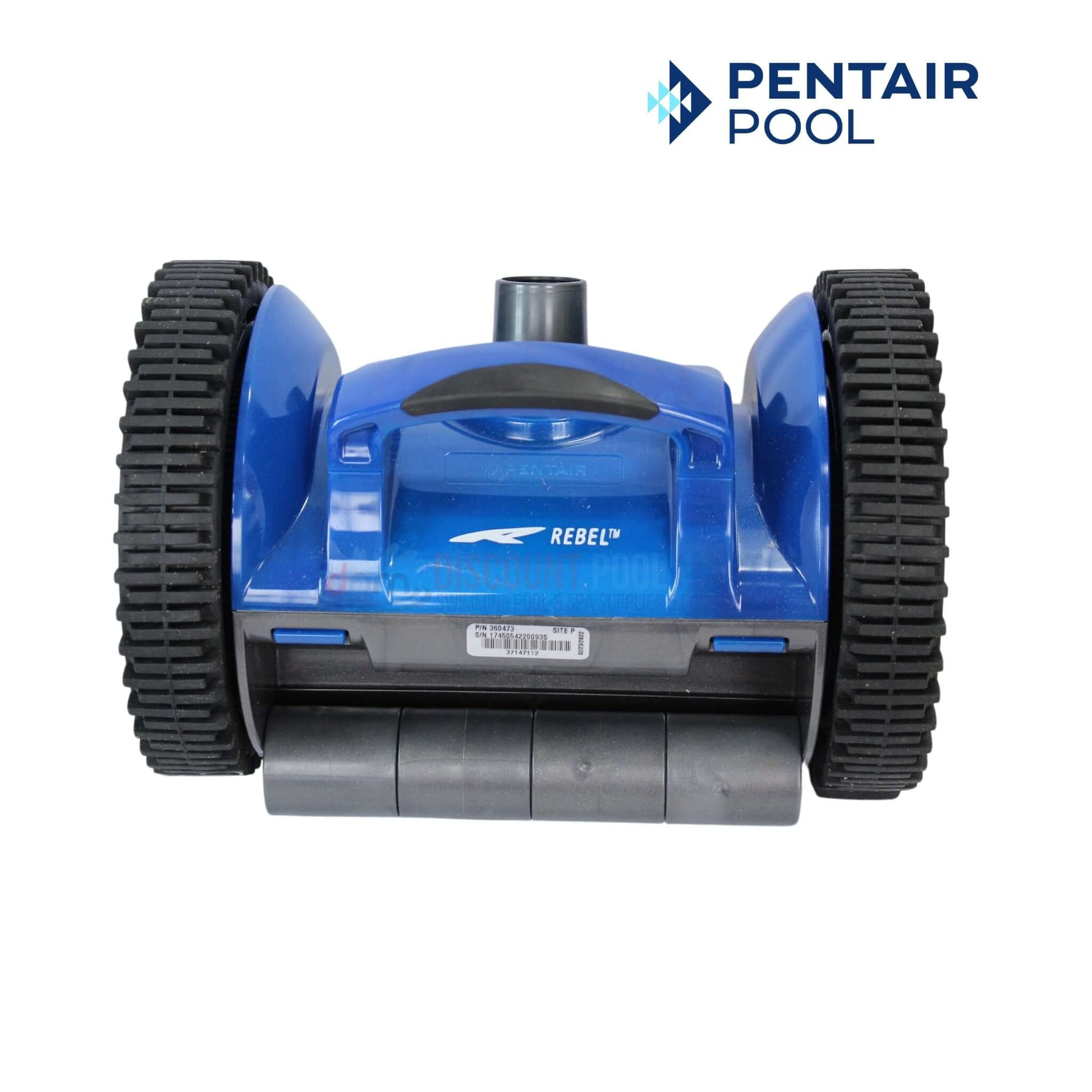 Pentair Rebel Suction Side Pool Cleaner 360473 by Discount Pool Mart DPM, designed for efficient inground pool cleaning.