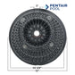 Pentair seal plate dimensions for pool pumps, 10 3/8 inch diameter, 1 inch height. Buy at Discount Pool Mart DPM.