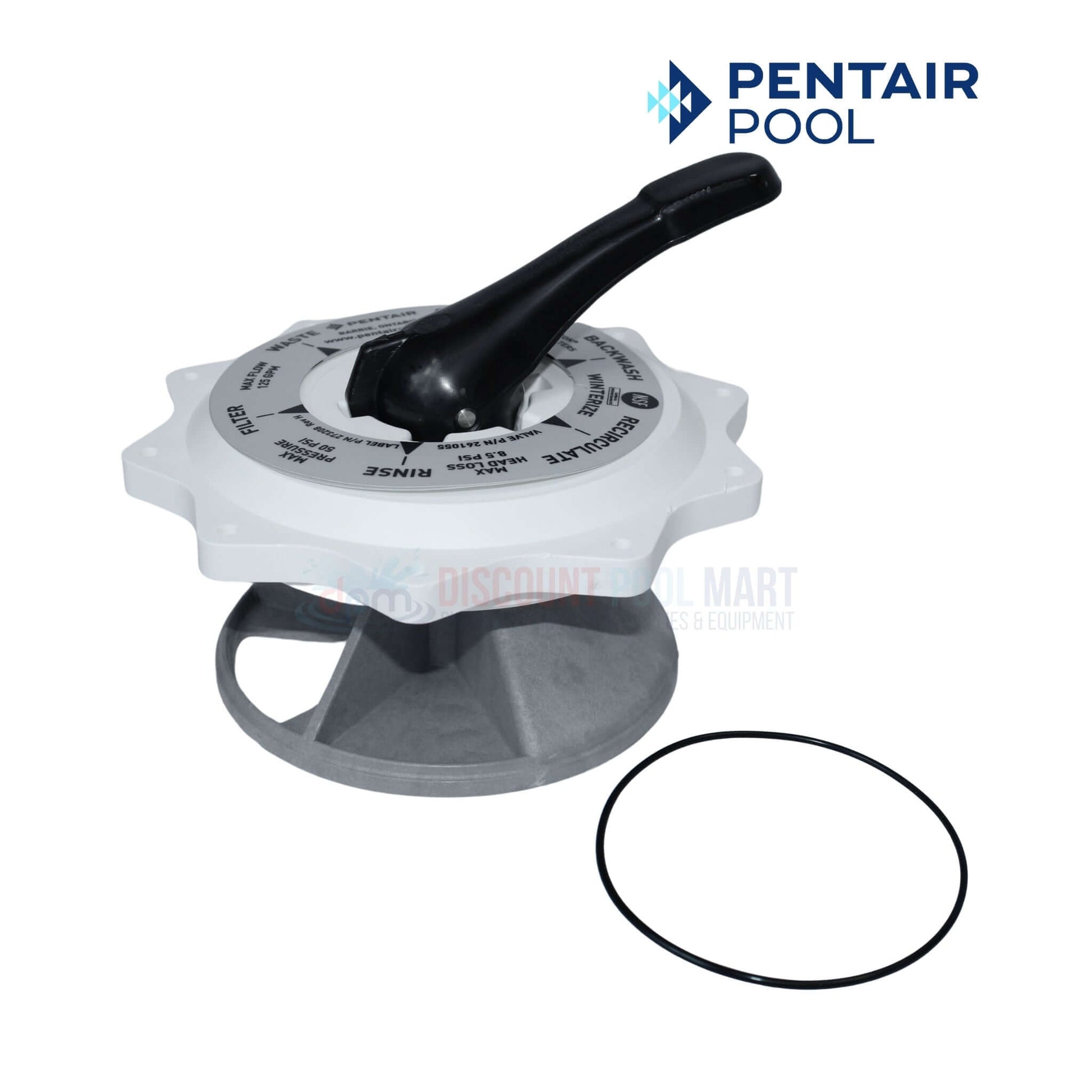 Pentair Top Valve Assembly 270067 for HiFlow multiport valves, 2" plumbing from Discount Pool Mart DPM.