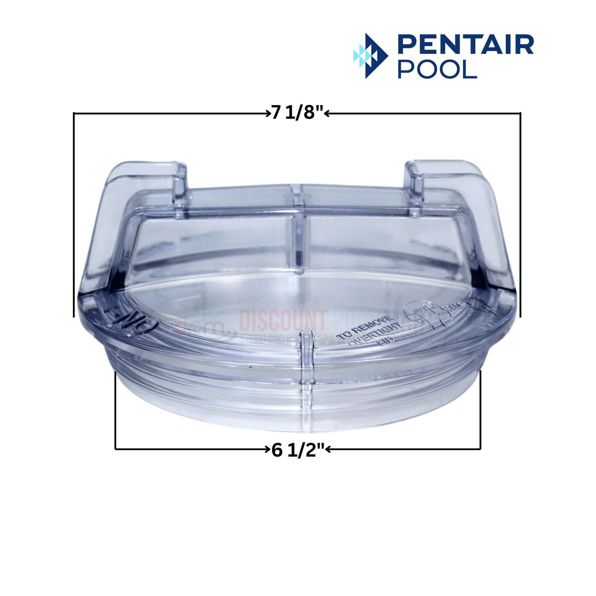 Pentair Trap Cover Lid C3-185 for Sta-Rite Pumps at Discount Pool Mart DPM, 7.125" x 6.5", durable plastic design.