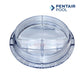 Pentair Trap Cover Lid C3-185P for Sta-Rite pumps at Discount Pool Mart, DPM, durable plastic, 7.125 inches.