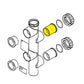 Pentair Union Body diagram, 1.5" x 2", compatible with DPM for pool systems, part 87202211, easy maintenance.