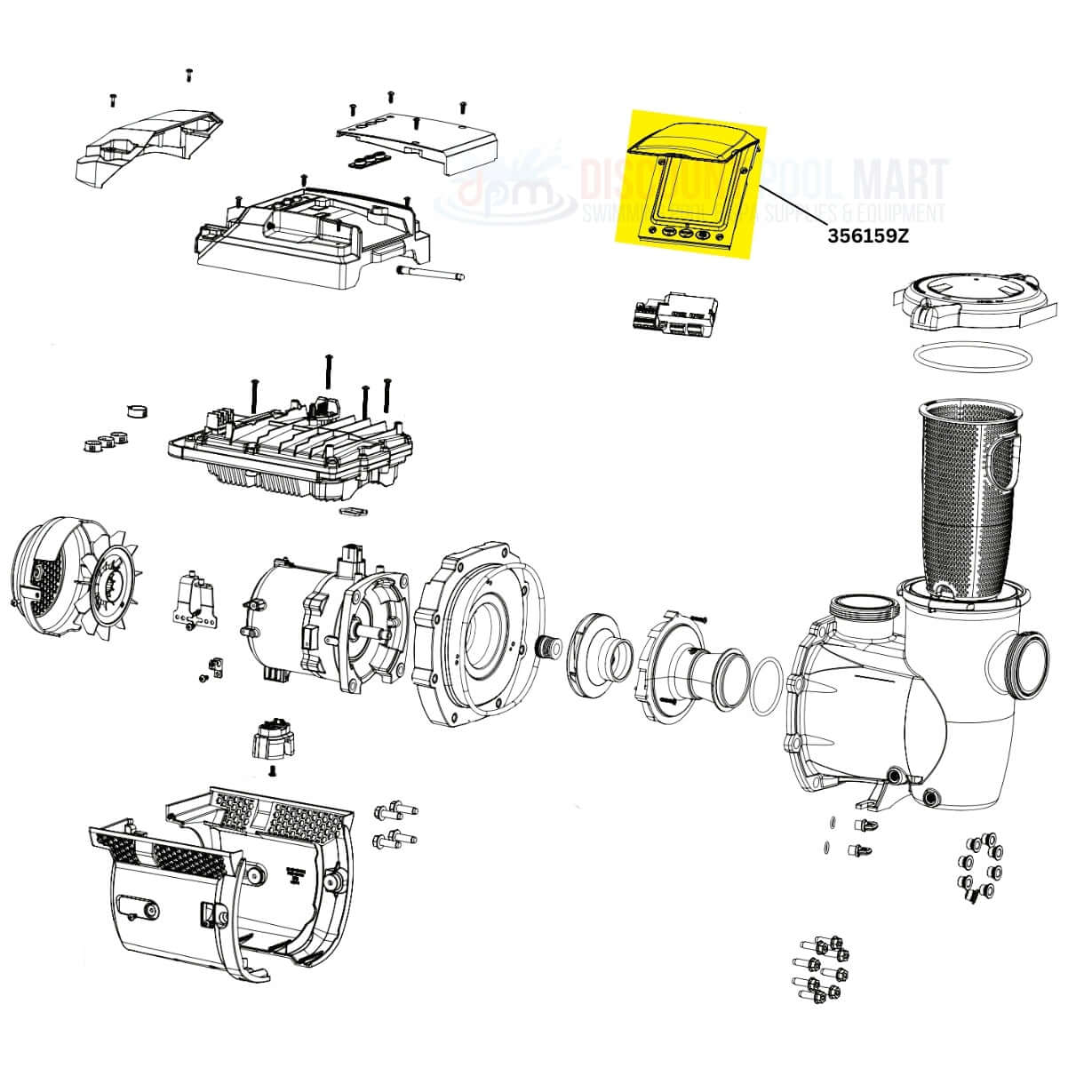Pentair Universal Touchscreen Add On for IntelliFlo3 Pumps, model 356159Z, from Discount Pool Mart (DPM)