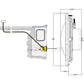 Pentair IntelliBrite 5G White Pool Light dimensions and installation diagram, from Discount Pool Mart DPM.