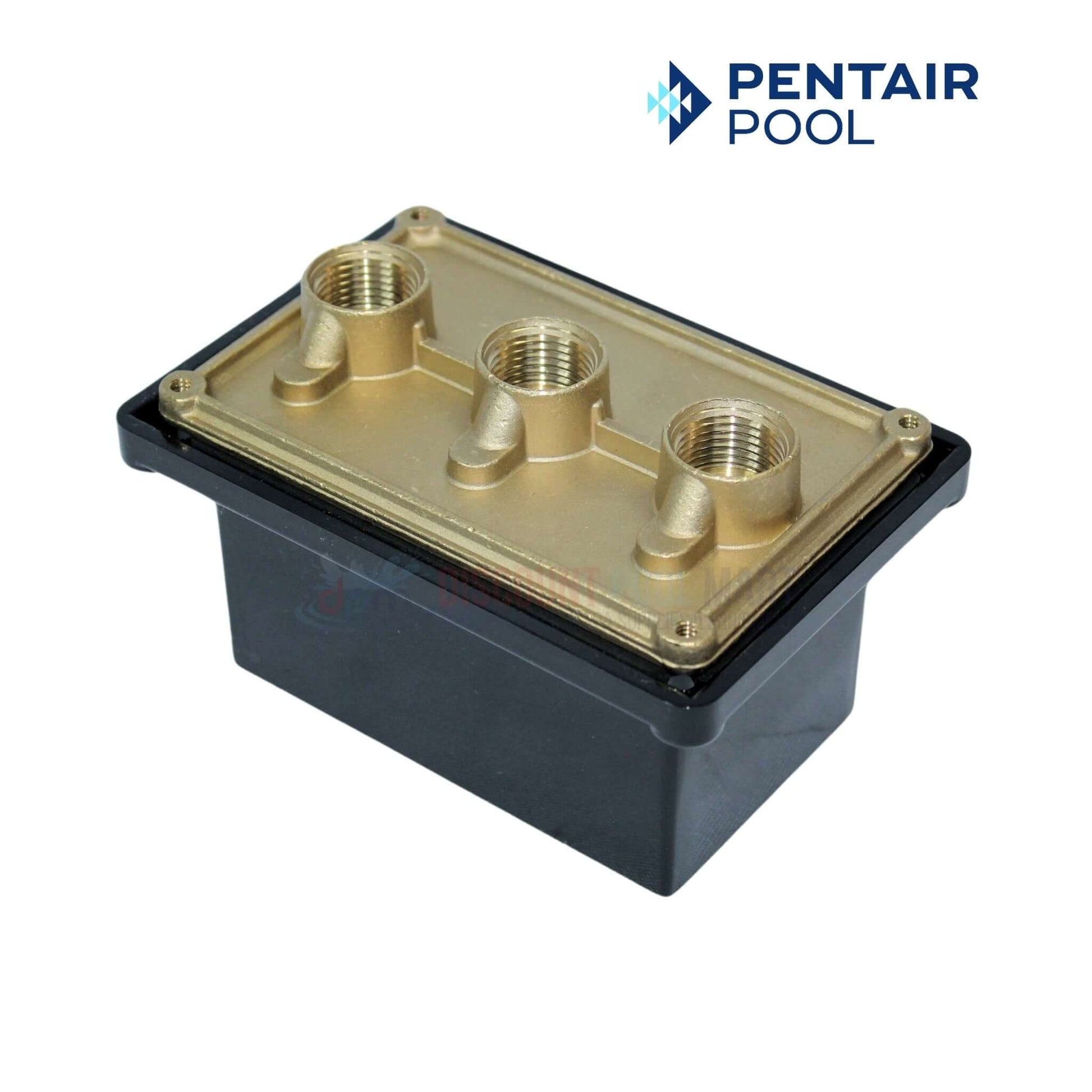 Pentair Brass Junction Box 78310500 with 3 ports for pool lighting from Discount Pool Mart DPM.
