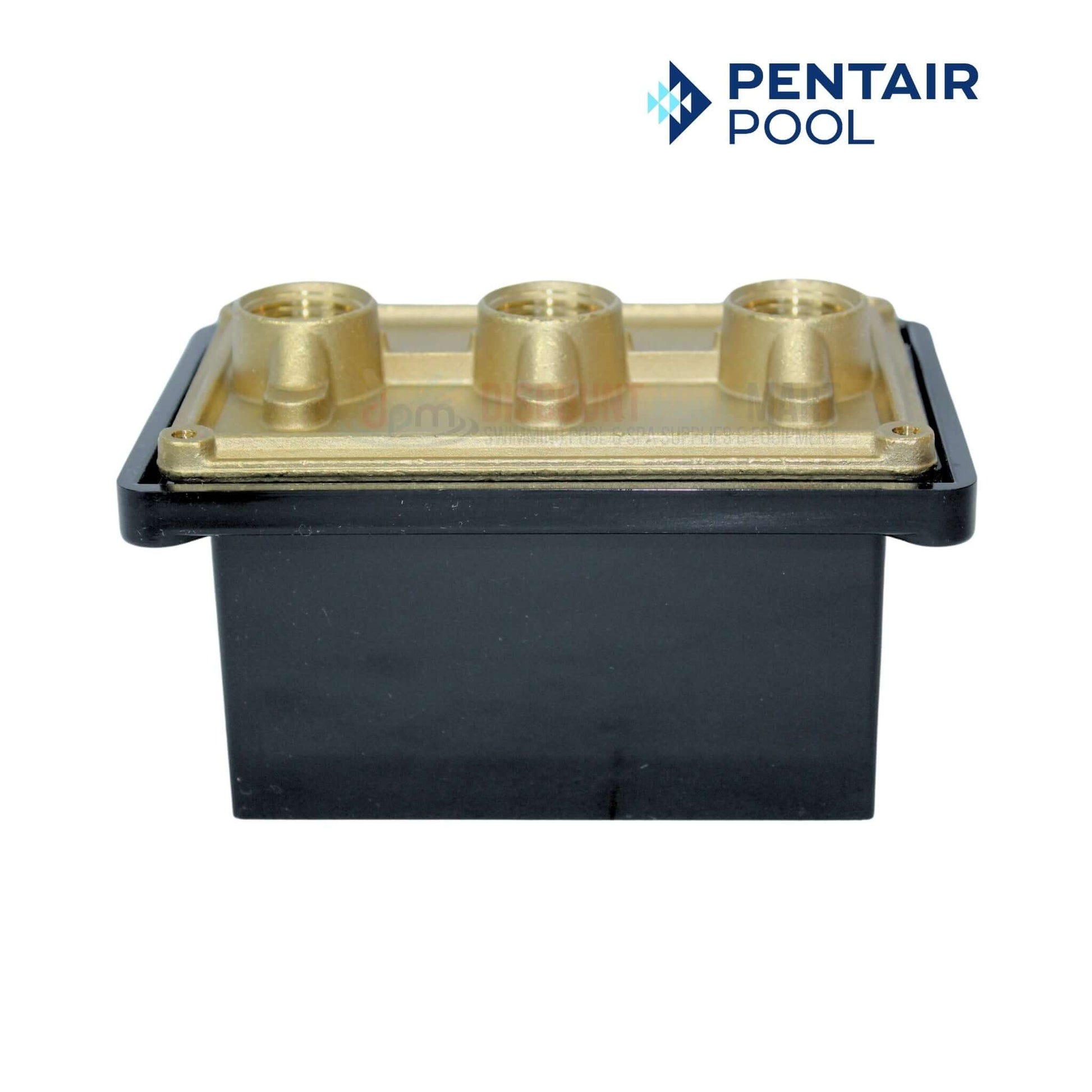 Pentair Brass Junction Box for Lights 1/2" 3 Port 78310500 at Discount Pool Mart DPM, durable and weather-resistant.