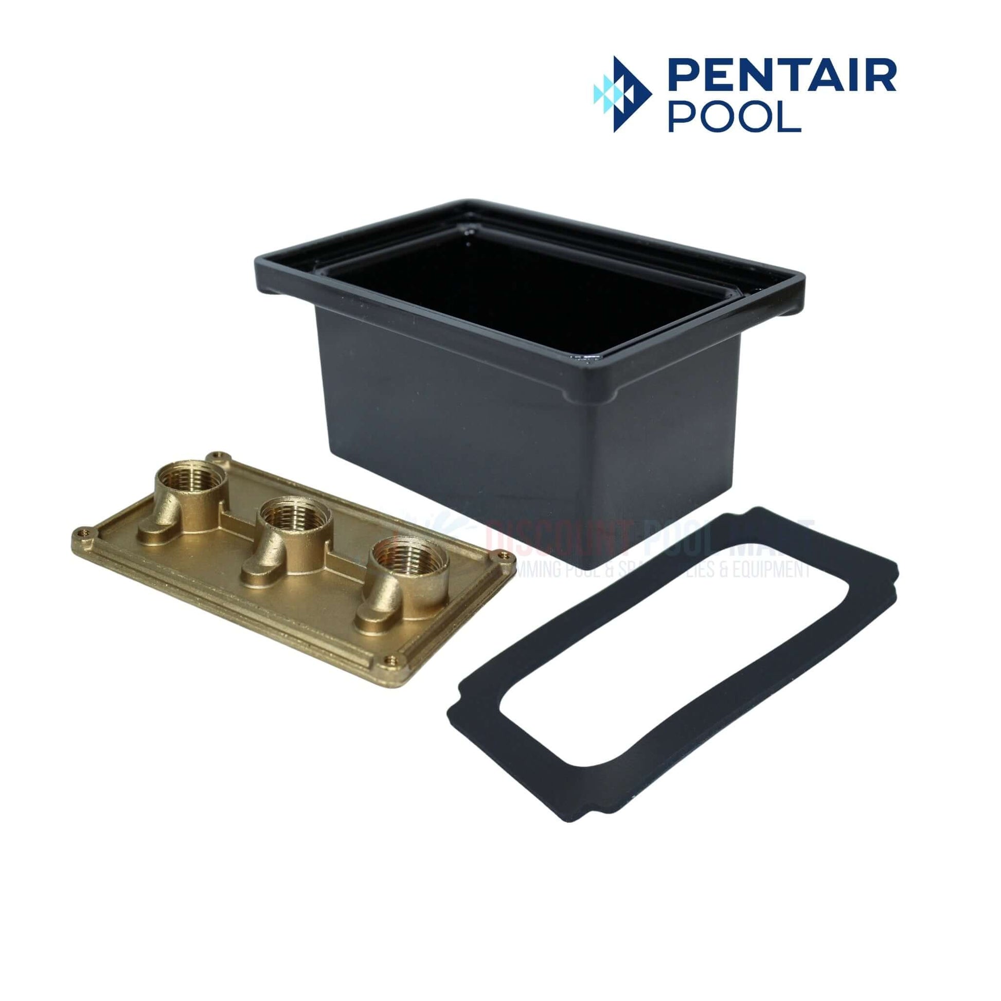 Pentair Brass Junction Box for pool & spa lights, 1/2", 3 port, OEM 78310500 at Discount Pool Mart DPM.
