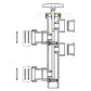 Pentair Bulkhead Union Nut for Push Pull Valves, model 51013011, from Discount Pool Mart DPM. Secure and durable part.
