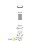 Pentair Clean & Clear Plus Union Adapter Kit 274426Z diagram, plumbing connections, Discount Pool Mart DPM.