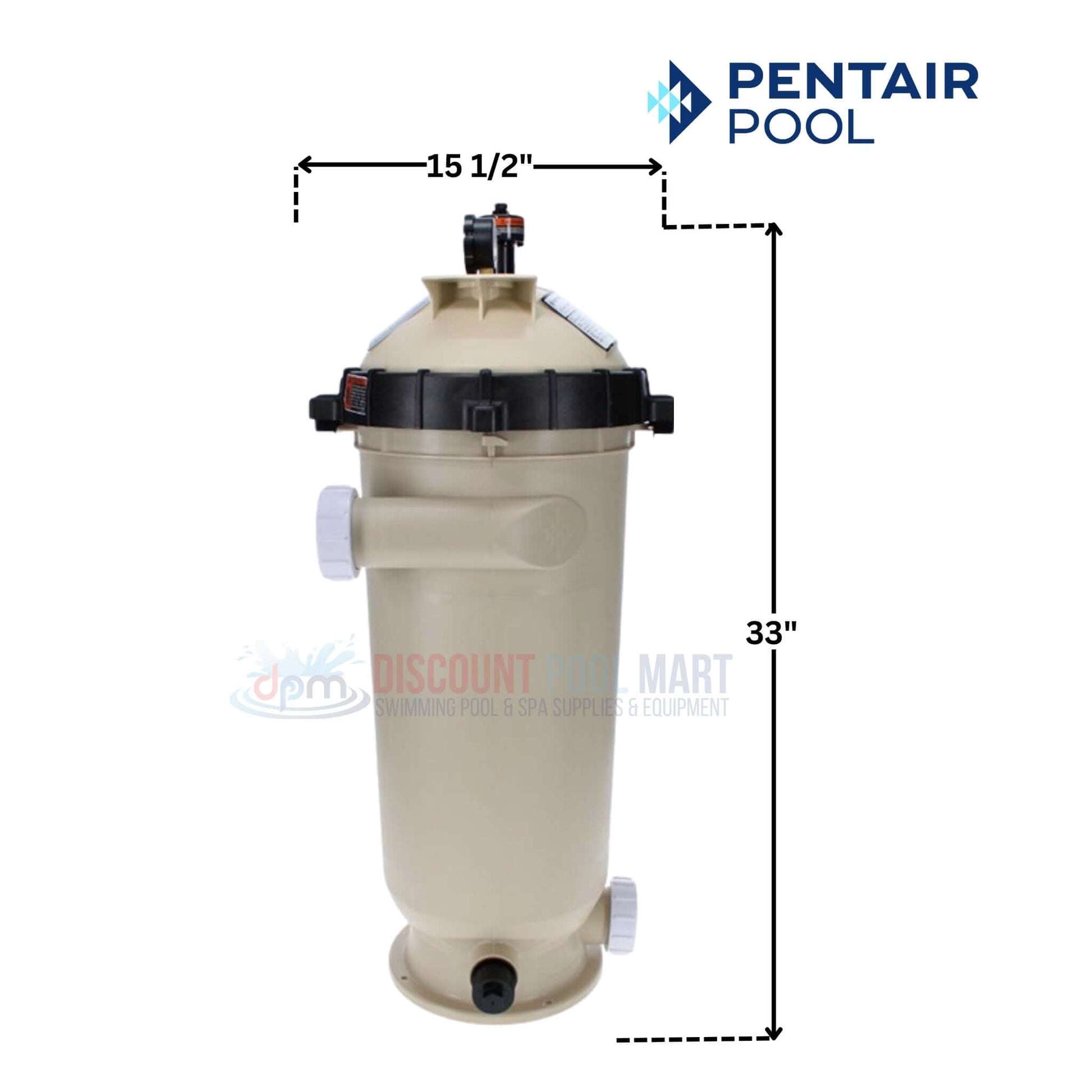 Pentair Clean & Clear RP Cartridge Filter 160354, 100 sq ft, from Discount Pool Mart DPM, dimensions 15.5" x 33".
