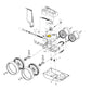 Exploded view diagram of Pentair Debris Valve EU9 for Legend and Platinum Cleaners from Discount Pool Mart DPM.