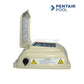 Pentair Drive Cover with Control Panel for SuperFlo VST Pumps from Discount Pool Mart DPM, almond color, open view.