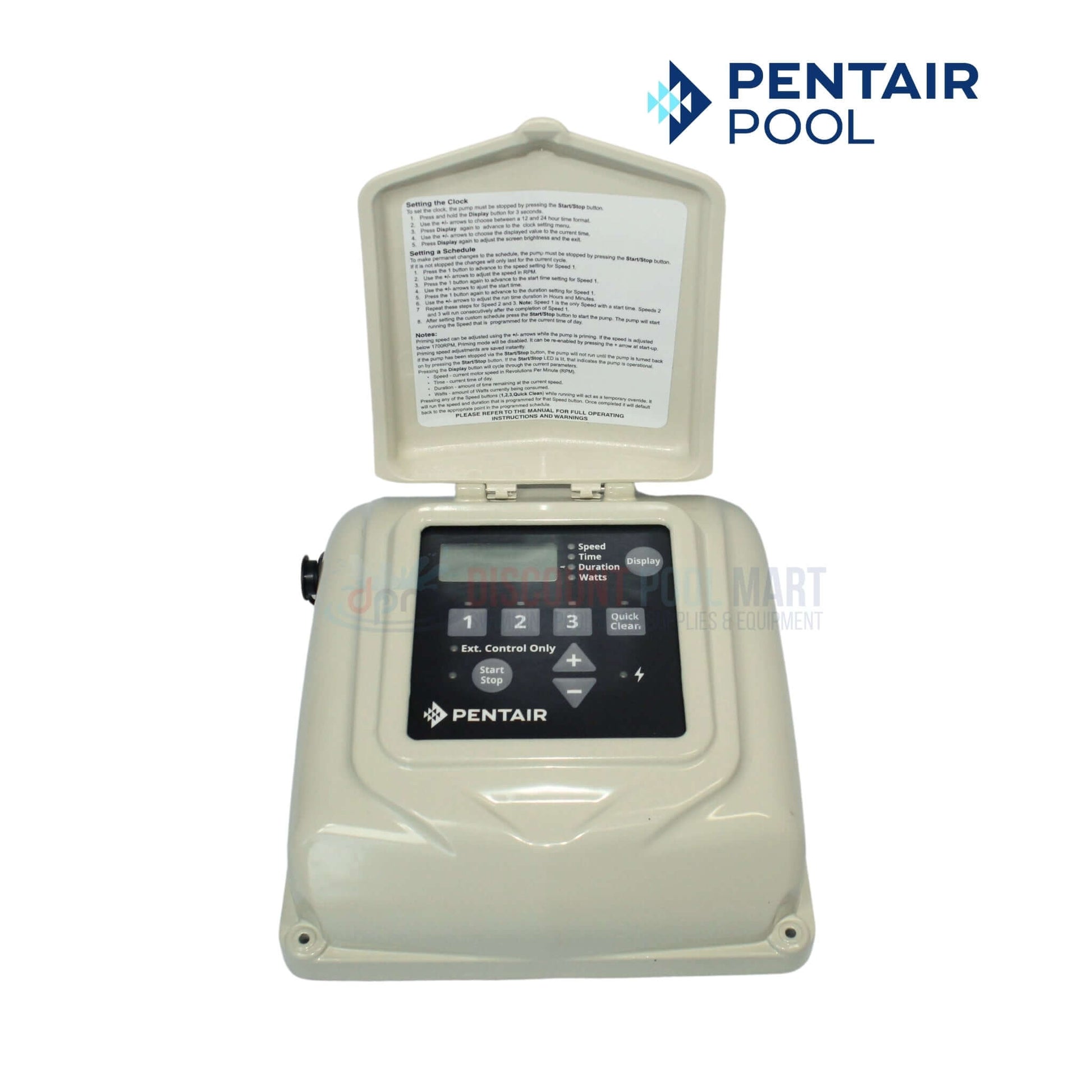 Pentair Drive Cover with Control Panel for SuperFlo and WhisperFlo VST Pumps at Discount Pool Mart DPM