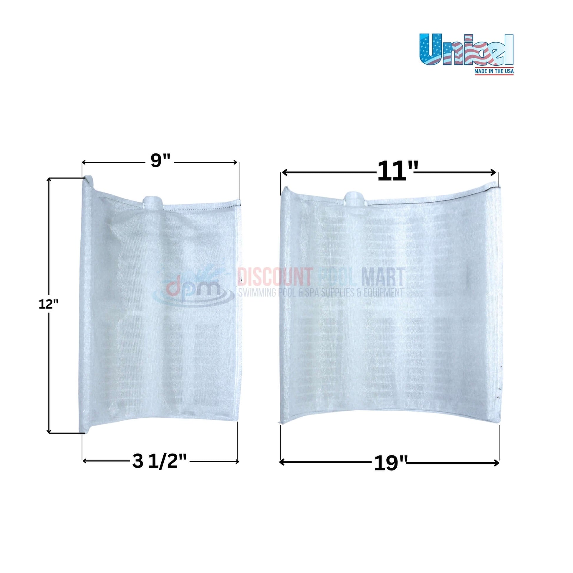 Pentair FNS DE filter replacement grids by Unicel, 7 large and 1 partial, available at Discount Pool Mart DPM.