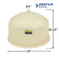 Pentair FNS Plus Filter Lid Assembly dimensions, 21" wide x 13.5" tall, from Discount Pool Mart DPM for pool filtration.