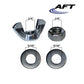 AFT hardware components: 1/4" wing nut, 1/4" hex nut, 5/16" flat washer set, pool maintenance essentials.