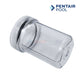 Pentair Flow Cell Jar for AK1200 IntelliChem 754000340 from Discount Pool Mart DPM, clear replacement part for pool water quality.