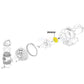 Pentair impeller 355604 diagram for Challenger pumps, compatible with 2HP-2.5HP pumps from Discount Pool Mart DPM.
