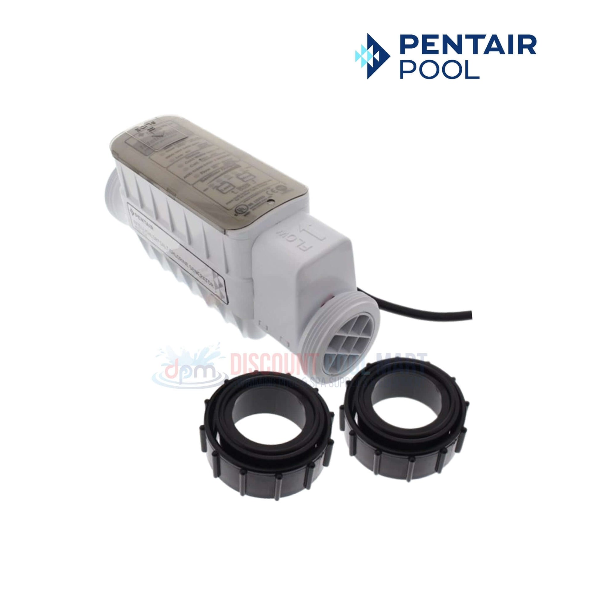 Pentair IntelliChlor IC40 Cell with connectors by Discount Pool Mart DPM for easy pool sanitation and maintenance.