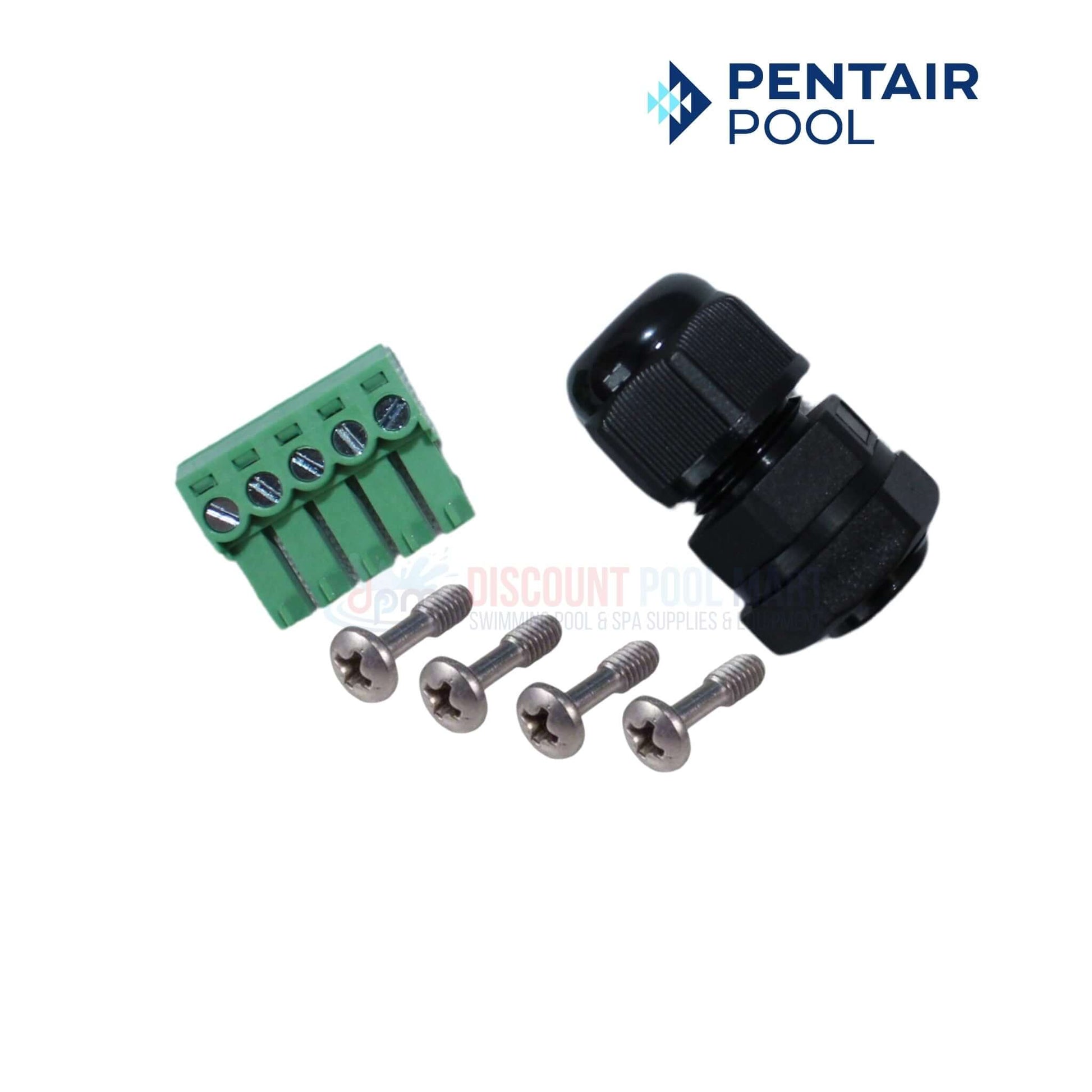 Pentair Keypad Relocation Kit 356904Z components including connectors and screws from Discount Pool Mart DPM.
