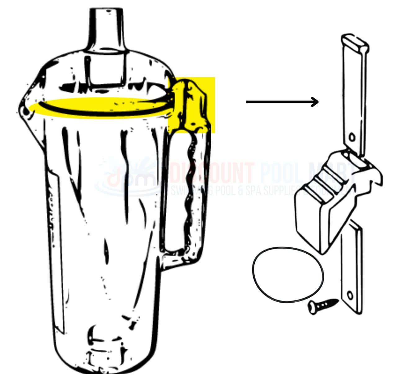 Pentair Latch and O Ring Replacement Kit for Leaf Canister R211084K | R211600 from Discount Pool Mart DPM.