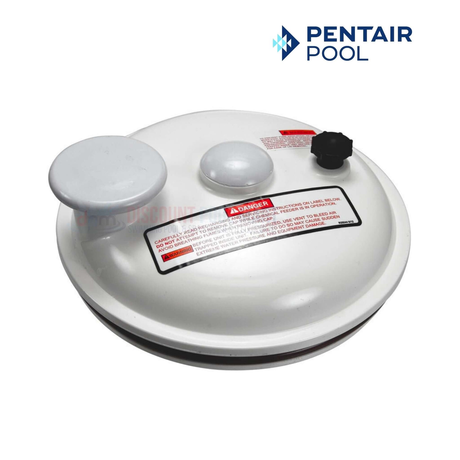 Pentair R172385D Lid Assembly for HC Series Feeders, available at Discount Pool Mart DPM, durable seal for chemical feeders.