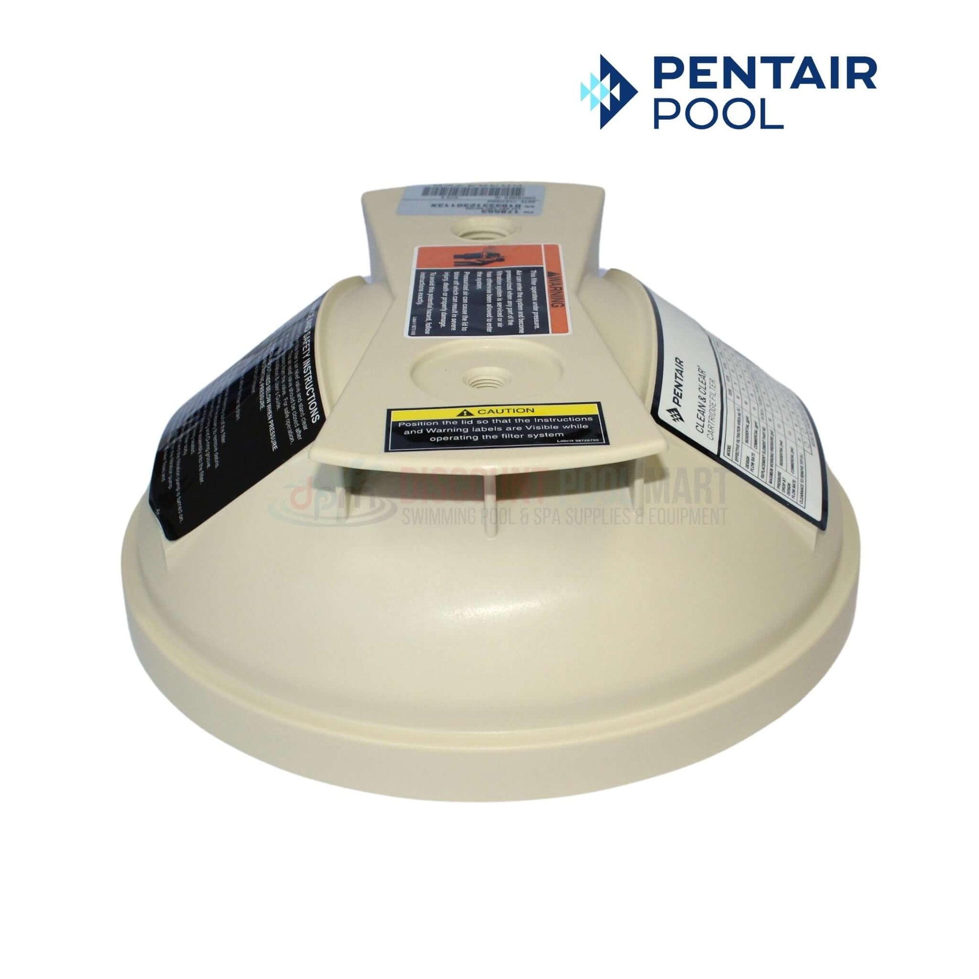 Pentair Lid for Clean and Clear 50, 100, 125 Filters | OEM Replacement | Discount Pool Mart DPM