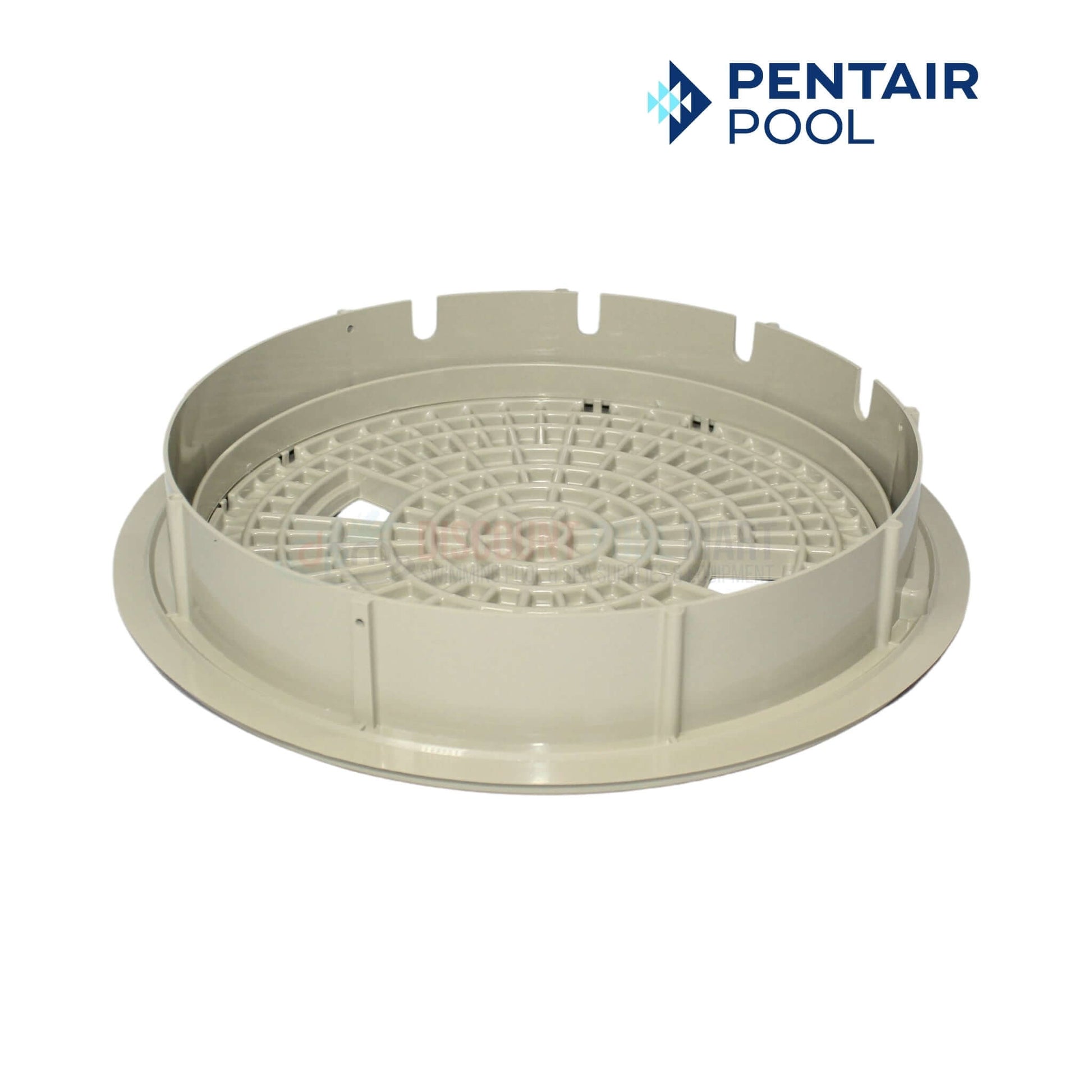 Pentair Lid and Collar for U-3 Skimmers, OEM Tan, 10.5"W x 2"H for Discount Pool Mart DPM.