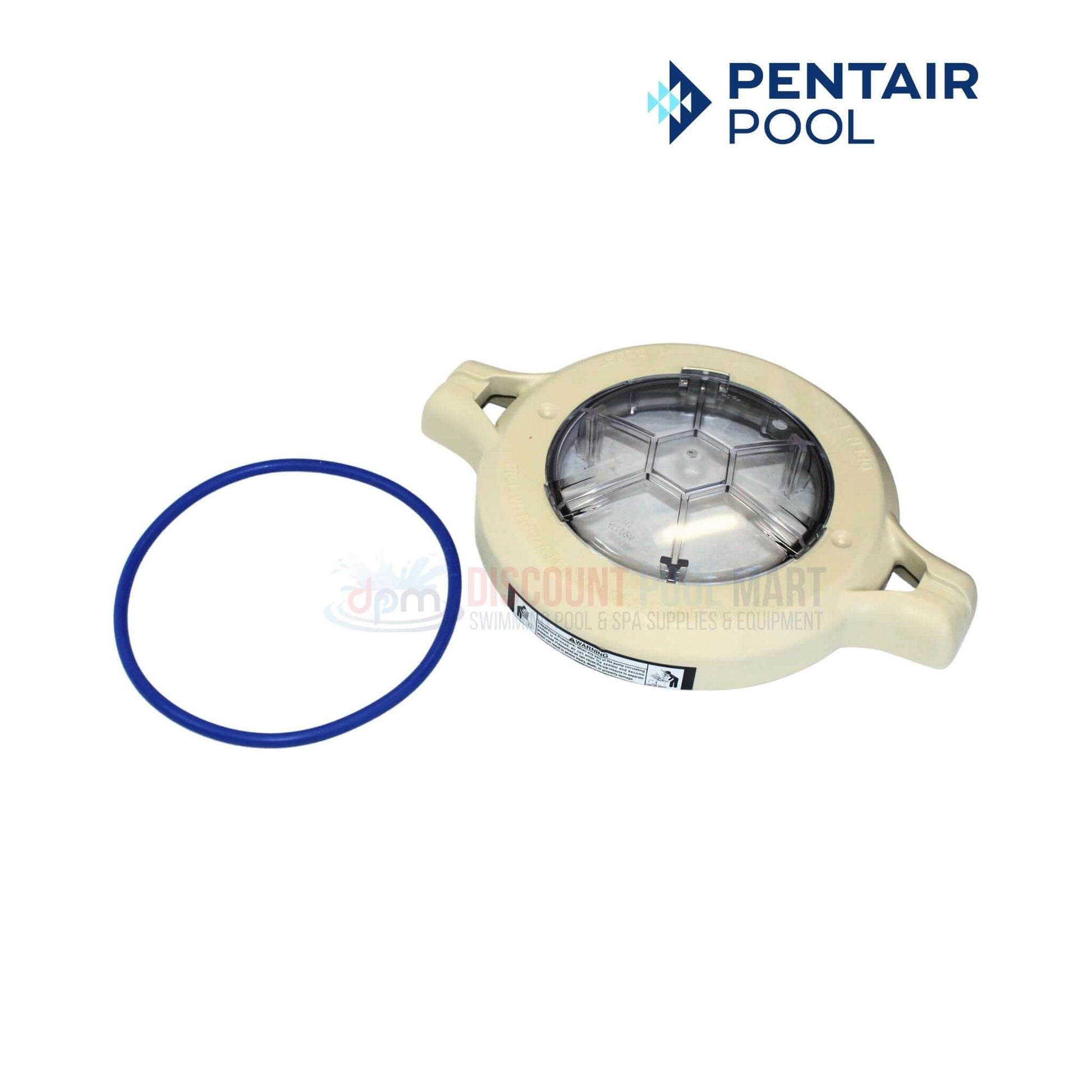 Pentair Lid and Locking Ring Assembly for IntelliFlo3 Pumps, Almond color, from Discount Pool Mart DPM, model 356172Z.