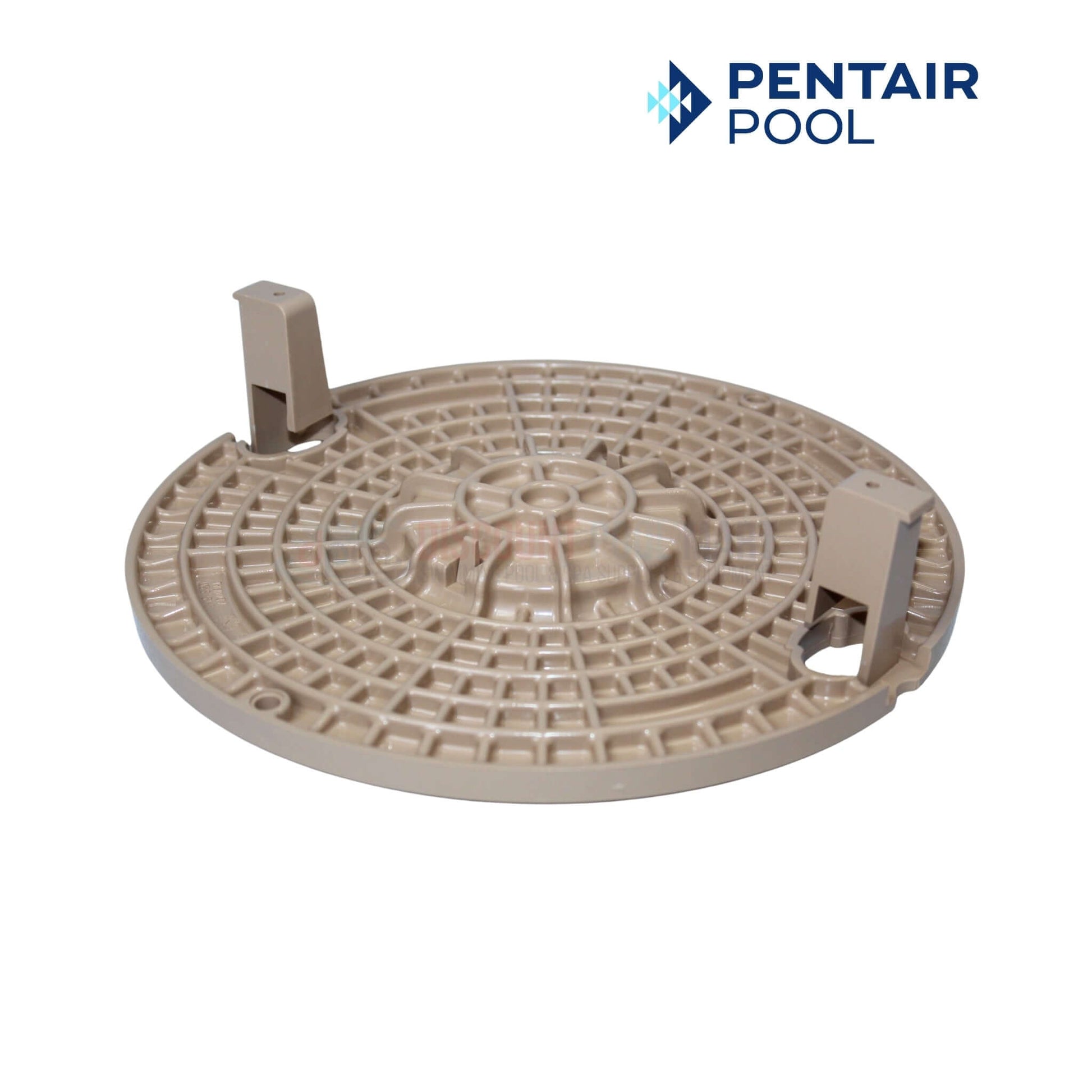 Pentair Lock Down Lid for Admiral Skimmers in tan, OEM part 85007430 from Discount Pool Mart DPM.