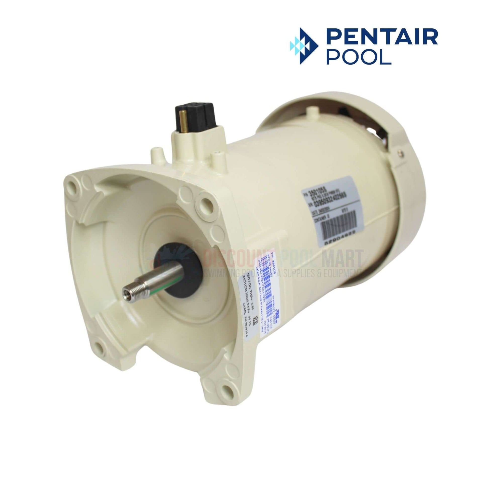 Pentair Variable Speed Motor 011018 replacement 350105S for IntelliFlo, available at Discount Pool Mart DPM.